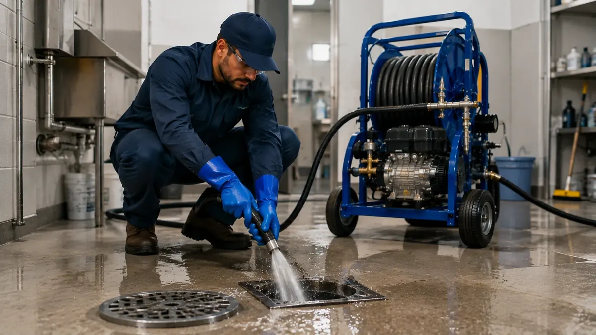 Floor Drain Hydro Jet Cleaning in Monterey