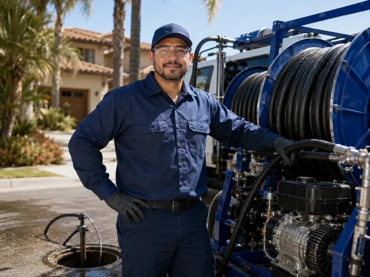 Hydro jet sewer cleaning in Monterey