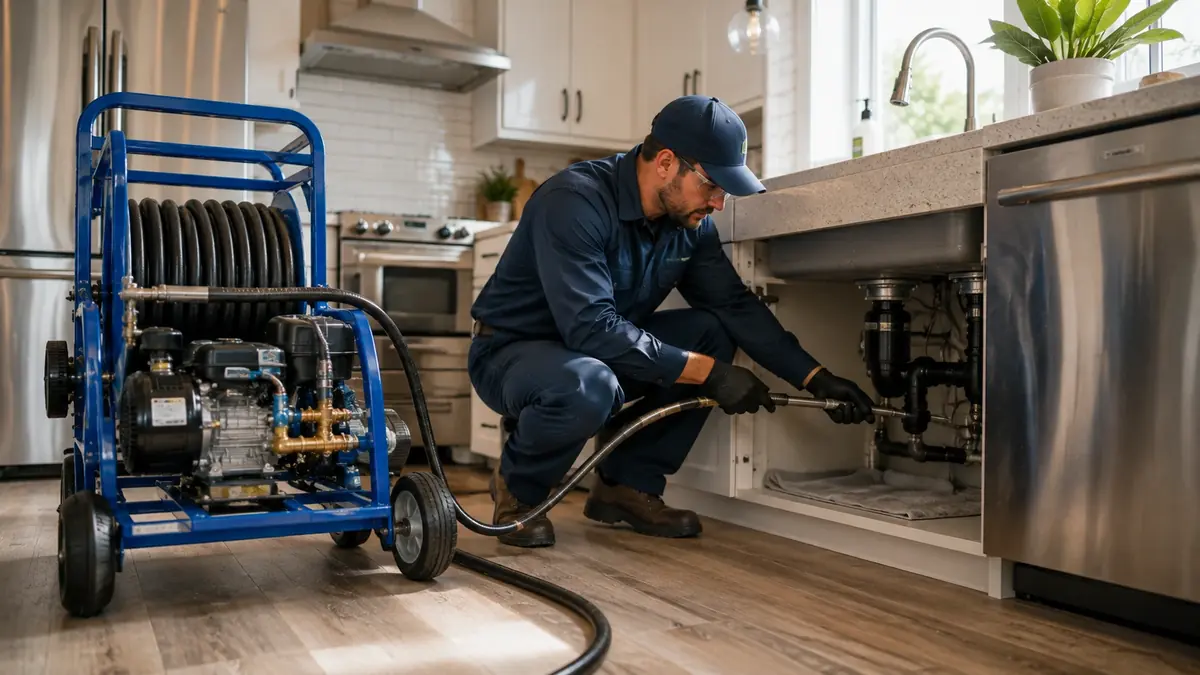 Kitchen Drain Hydro Jetting in Monterey