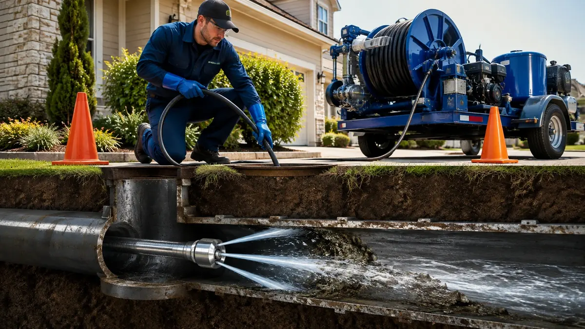 Main Sewer Line Hydro Jet Cleaning in Monterey
