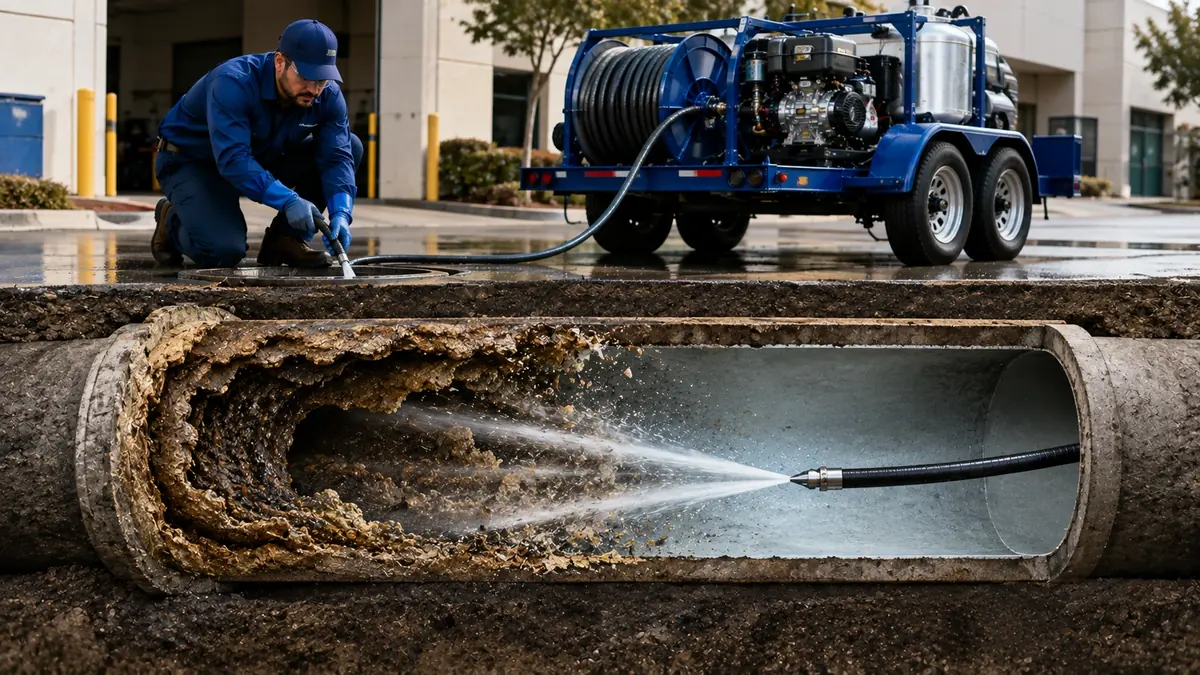 Sewer Pipe Descaling in Monterey