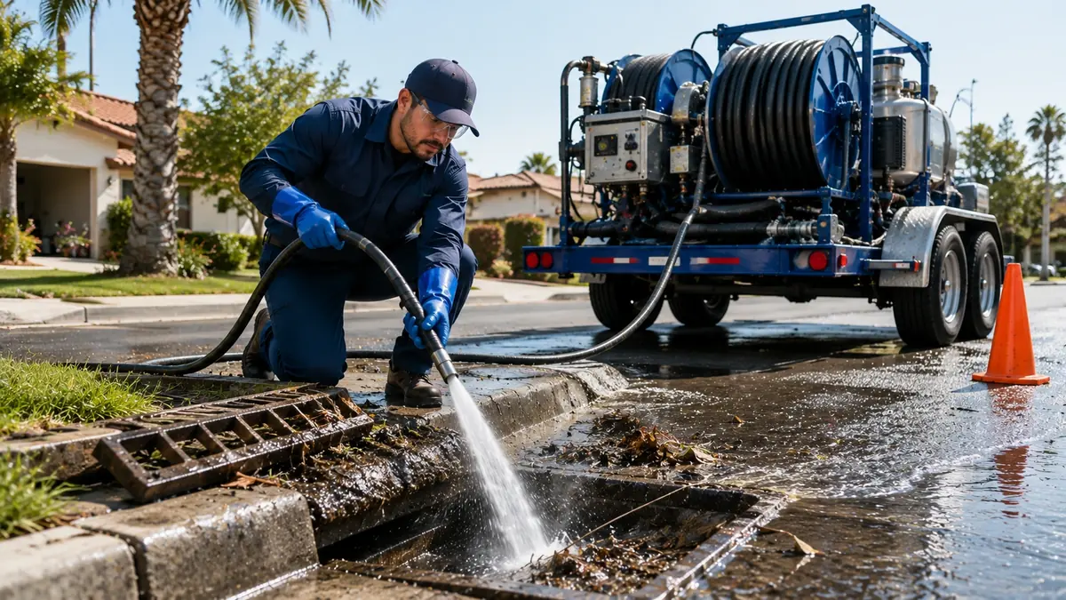 Storm Drain Hydro Jet Cleaning in Monterey