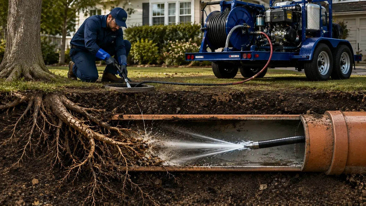 Tree Root Removal with Hydro Jetting in Monterey